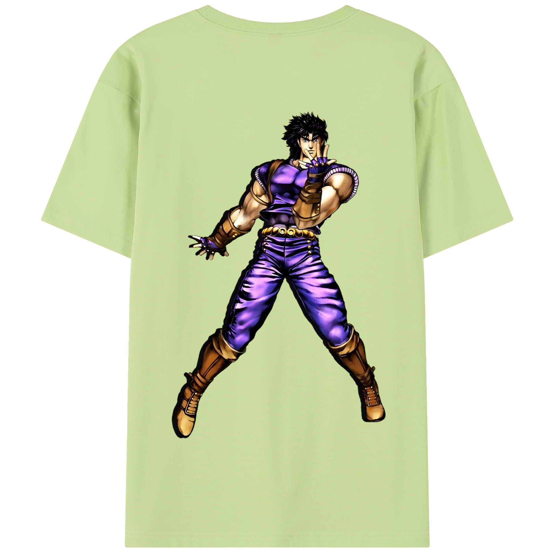 （画像用） ジョジョの奇妙な冒険 /ジョナサン?ジョースター JoJo's Bizarre Adventure Jonathan Joestar 綿100％半袖Tシャツ（背面プリント）